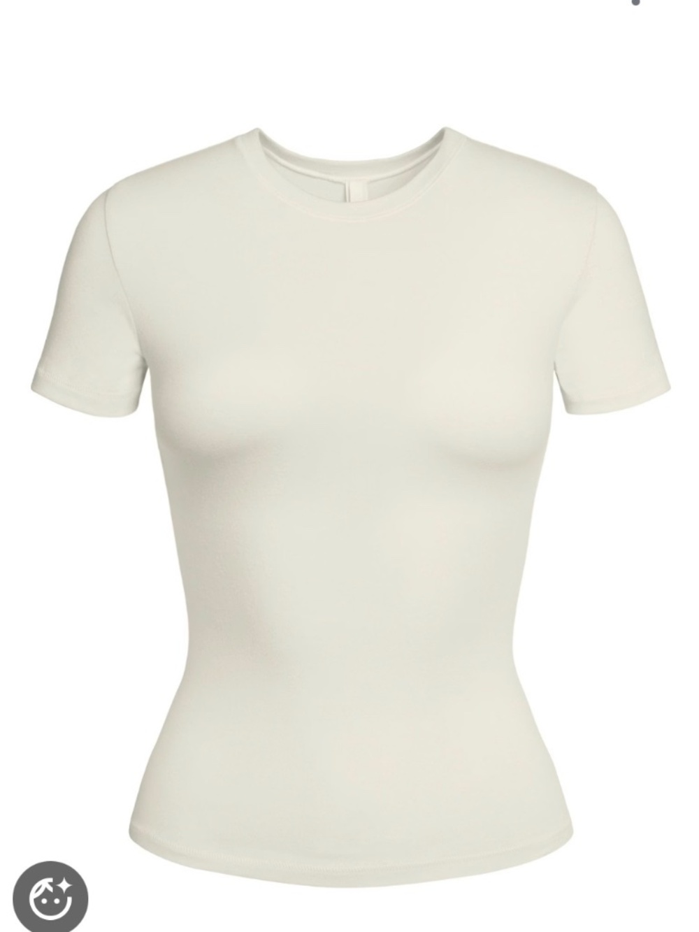 Skims Cotton Jersey Cropped T-Shirt